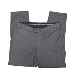 Hiltl Dress Pants‎ Fits 36x29 Piacenza Gray Stretch Wool Blend - FLAW